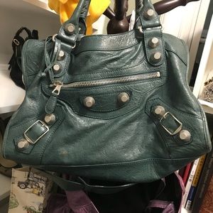 Balenciaga authentic green bag